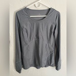 Athleta Size M Steel Blue Grey Running Shirt